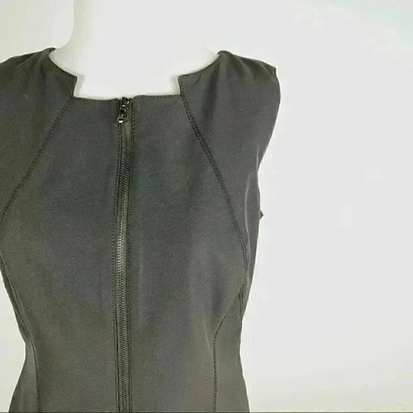 New Kenneth Cole collection womens zip down dress size 4 black pencil career LBD - Picture 4 of 11